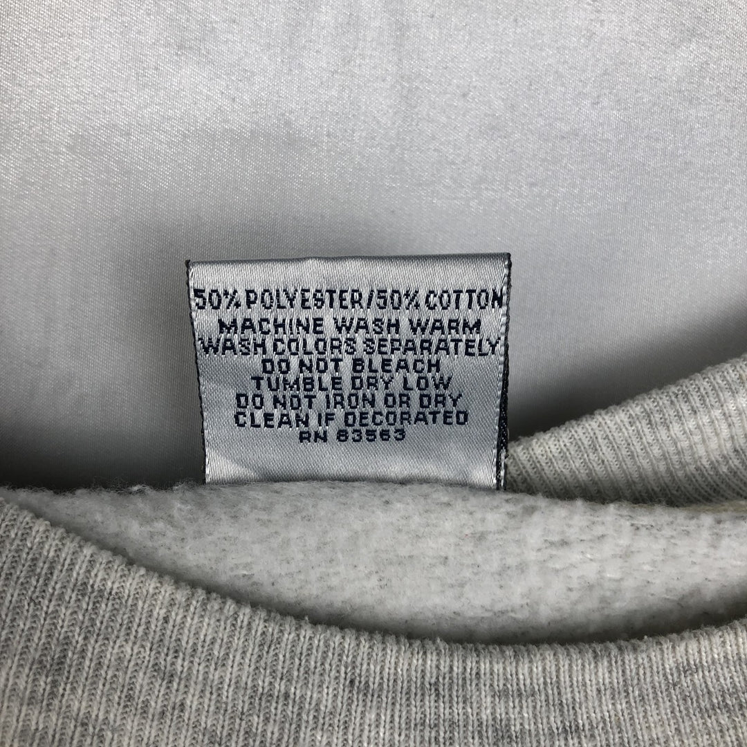 90'S Marathon Apparel Dog Print Animal Sweatshirt, Made in USA, Men's Size L (approx.), Vintage polyester gray type Vintage Second Hand