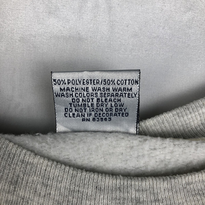 90'S Marathon Apparel Dog Print Animal Sweatshirt, Made in USA, Men's Size L (approx.), Vintage polyester gray type Vintage Second Hand