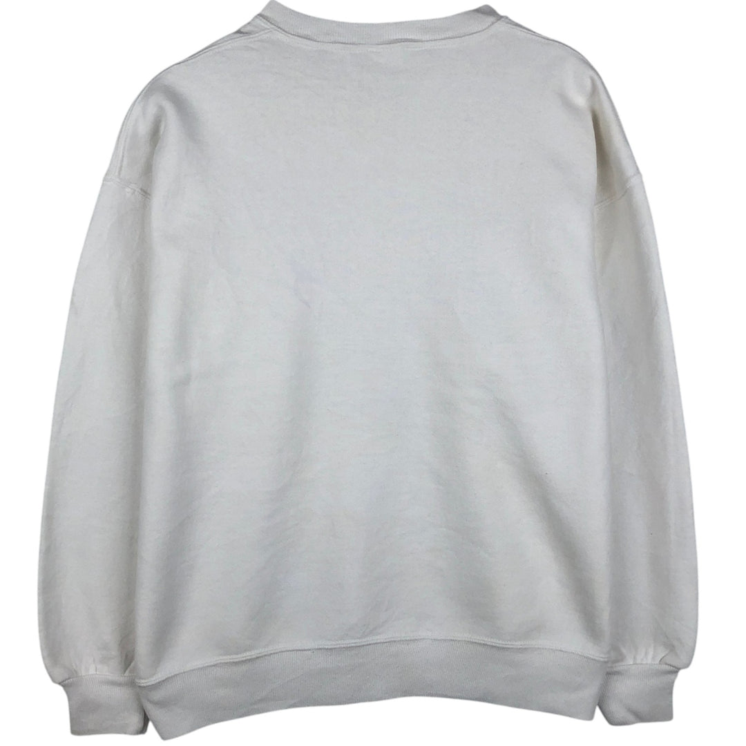 Vintage 80s-90'S Jerzees fish and animal print sweatshirt, made in the USA, size L, men's cotton white type Vintage Second Hand