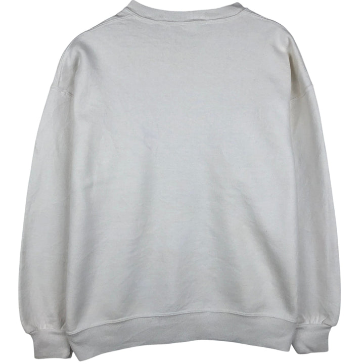 Vintage 80s-90'S Jerzees fish and animal print sweatshirt, made in the USA, size L, men's cotton white type Vintage Second Hand