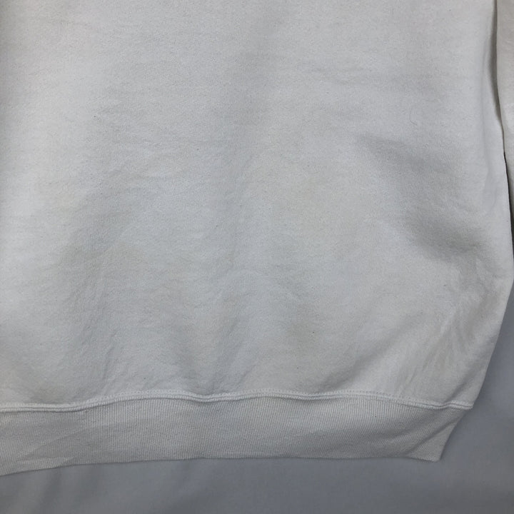 Vintage 80s-90'S Jerzees fish and animal print sweatshirt, made in the USA, size L, men's cotton white type Vintage Second Hand