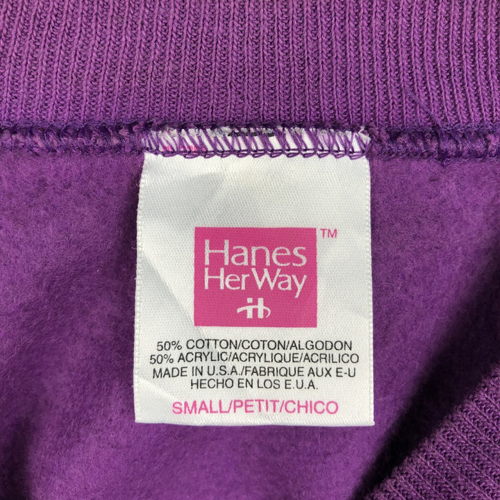 90'S Hanes Black Chow Dog Print Animal Sweatshirt, Made in USA, Women's Size S (Equivalent), Vintage cotton purple type Vintage Second Hand
