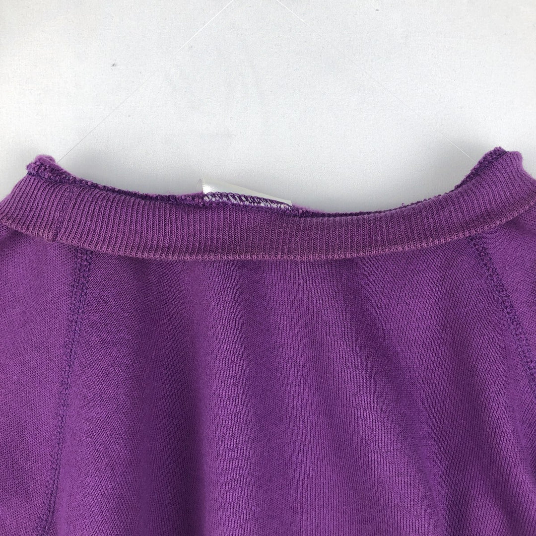 90'S Hanes Black Chow Dog Print Animal Sweatshirt, Made in USA, Women's Size S (Equivalent), Vintage cotton purple type Vintage Second Hand
