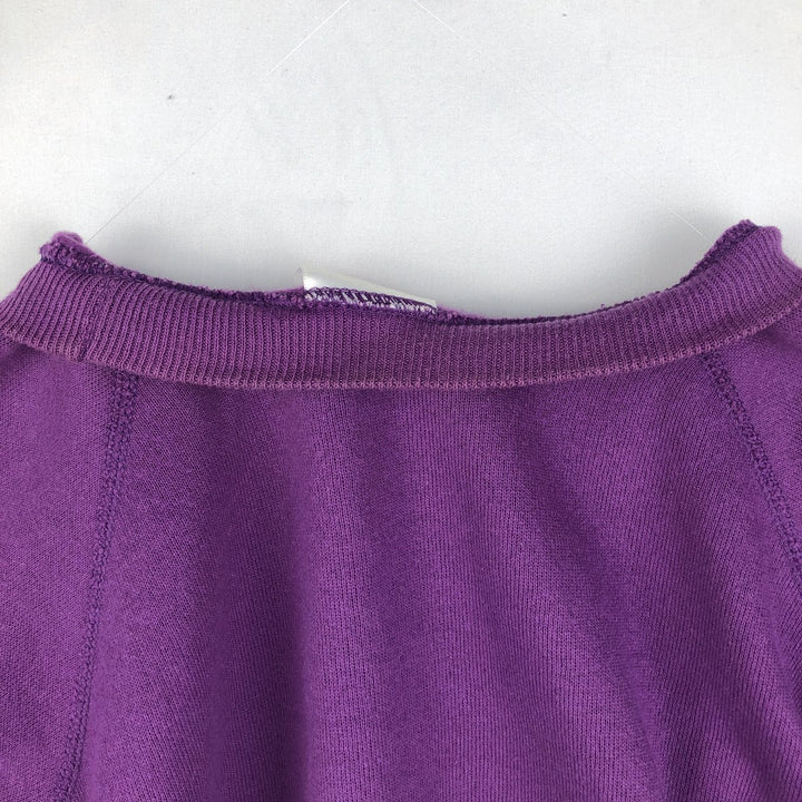 90'S Hanes Black Chow Dog Print Animal Sweatshirt, Made in USA, Women's Size S (Equivalent), Vintage cotton purple type Vintage Second Hand