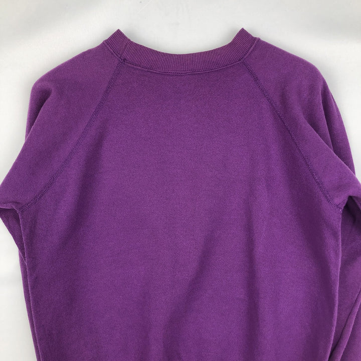 90'S Hanes Black Chow Dog Print Animal Sweatshirt, Made in USA, Women's Size S (Equivalent), Vintage cotton purple type Vintage Second Hand
