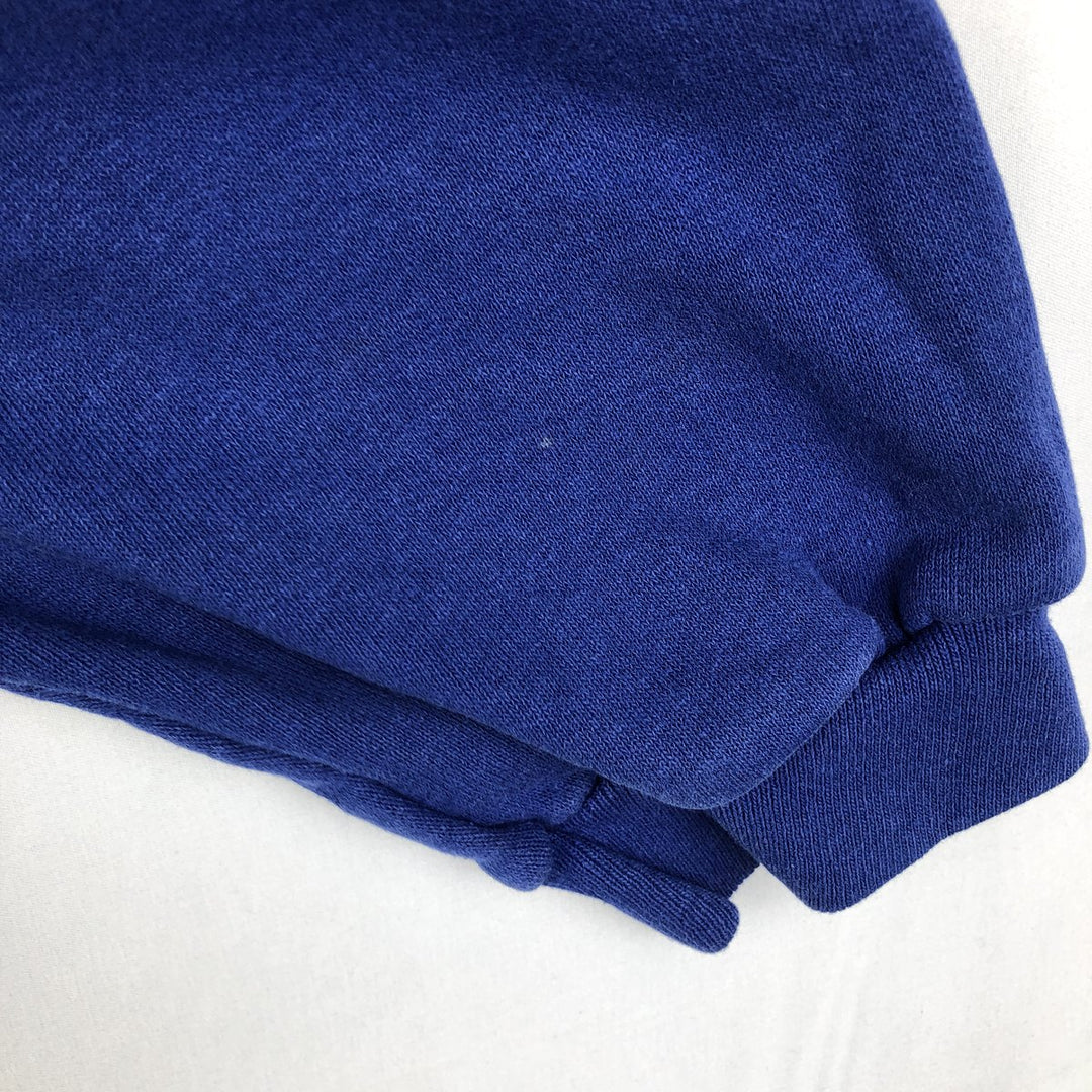 NATIONAL WILDLIFE FEDERATION Fish Print Animal Sweatshirt, Made in USA, Men's Size L (approx.) cotton blue type Vintage Second Hand