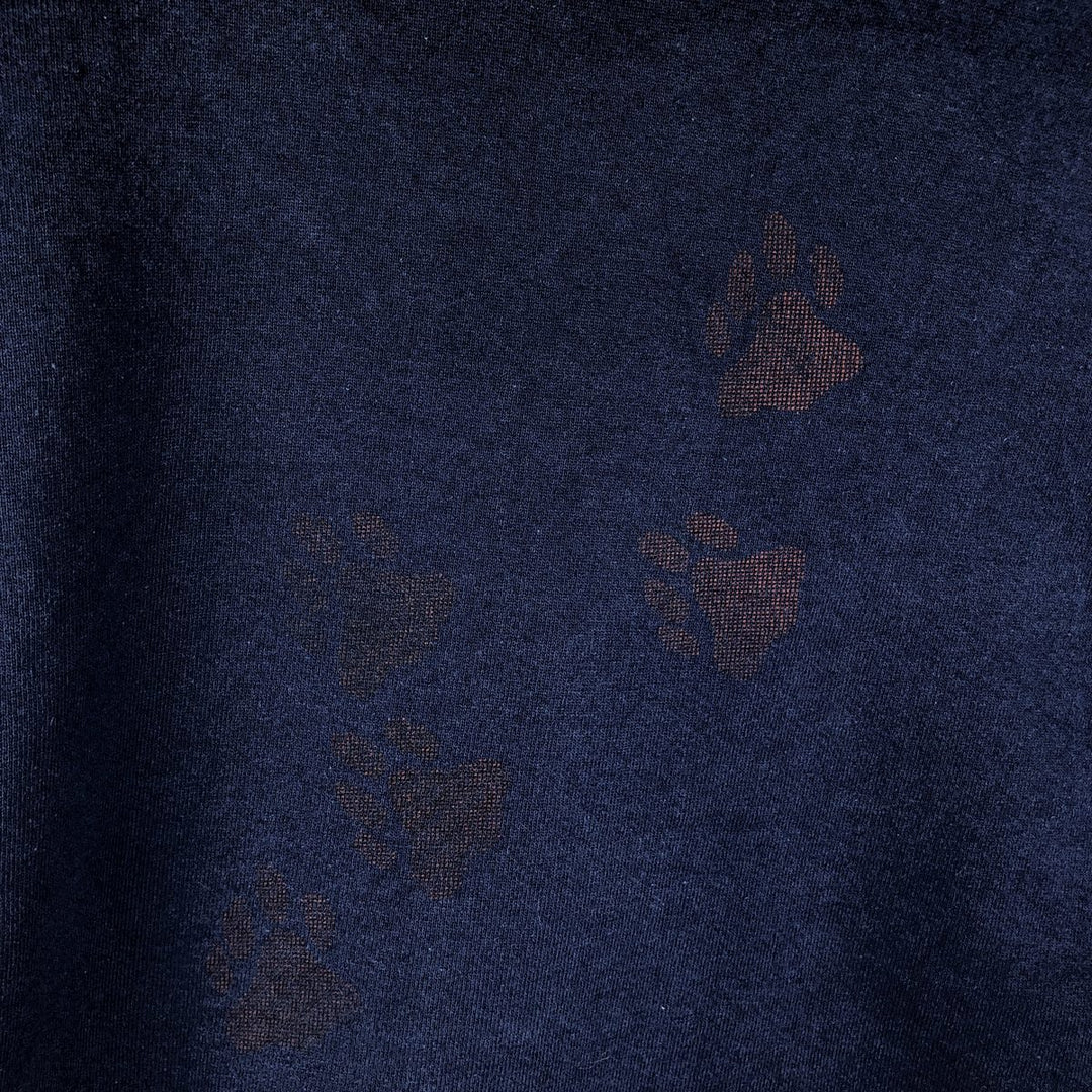 2000s- JERSEYS German Shepherd Dog Print Animal Sweatshirt (Men's XXL equivalent) unclear navy blue type Vintage Second Hand