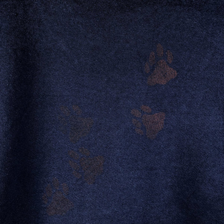 2000s- JERSEYS German Shepherd Dog Print Animal Sweatshirt (Men's XXL equivalent) unclear navy blue type Vintage Second Hand