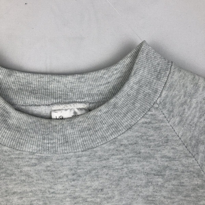 90'S Fruit of the Loom Siberian Husky Dog Print Animal Sweatshirt/Sweatshirt, Made in Canada, Men's Size L (approx.) cotton gray type Vintage Second Hand