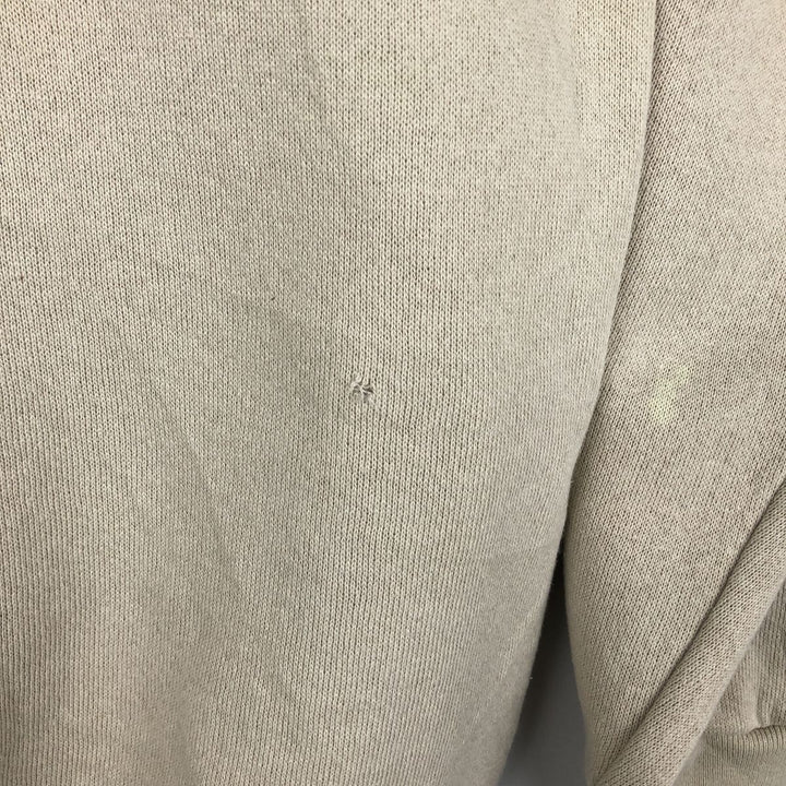 90'S Tultex MAXIMUM SWEATS Boston Terrier Dog Print Animal Sweatshirt (Men's XL equivalent) cotton Beige type Vintage Second Hand