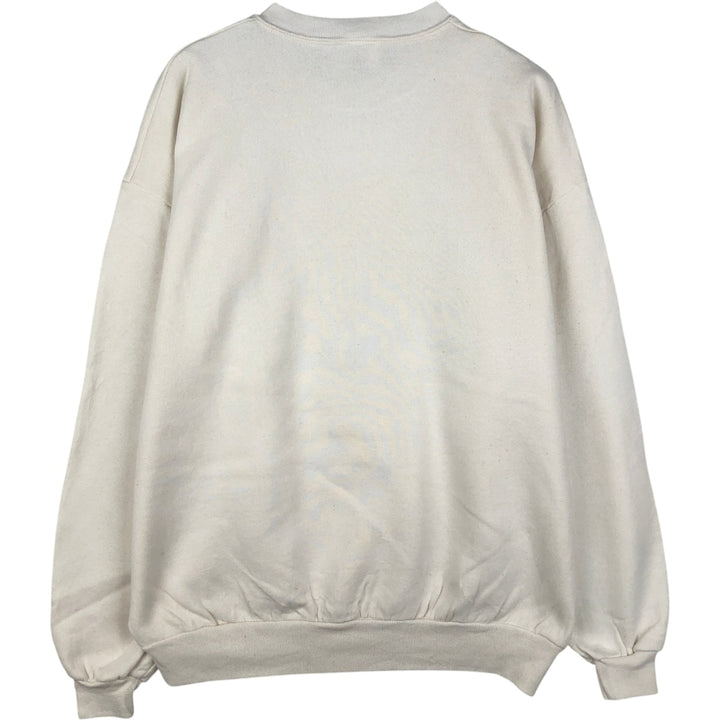 90'S JERSEYS Dachshund Dog Print Animal Sweatshirt, Made in USA, Men's XL (approx.) Vintage cotton white type Vintage Second Hand