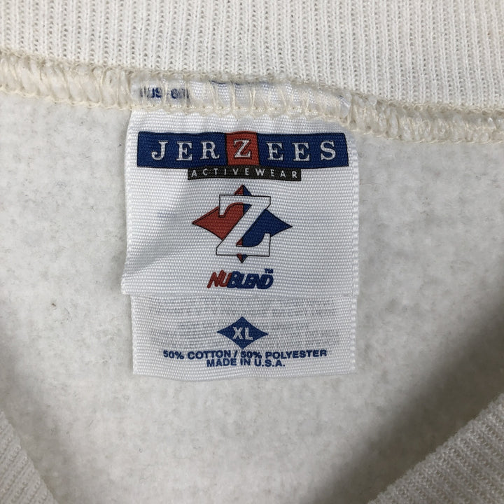 90'S JERSEYS Dachshund Dog Print Animal Sweatshirt, Made in USA, Men's XL (approx.) Vintage cotton white type Vintage Second Hand