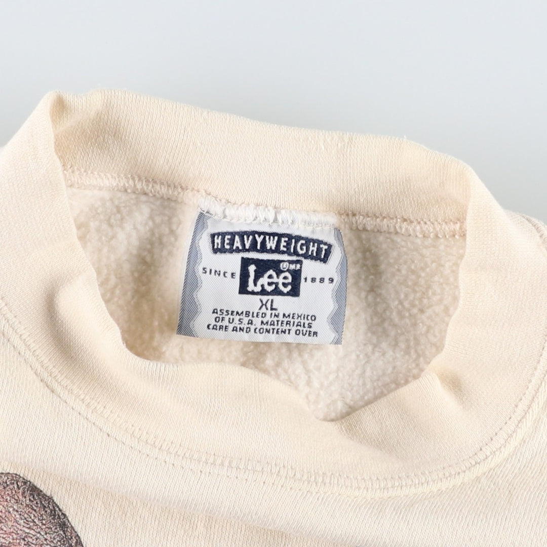 90s-00'S Lee German Shepherd Dog Print Animal Sweatshirt, Men's XL (approx.), Vintage unclear unbleached Vintage Second Hand