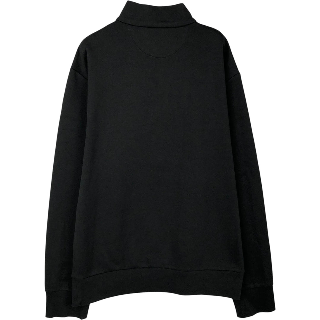 Ralph Lauren POLO RALPH LAUREN Half-zip sweatshirt, sweatshirt, men's size L polyester black type Vintage Second Hand