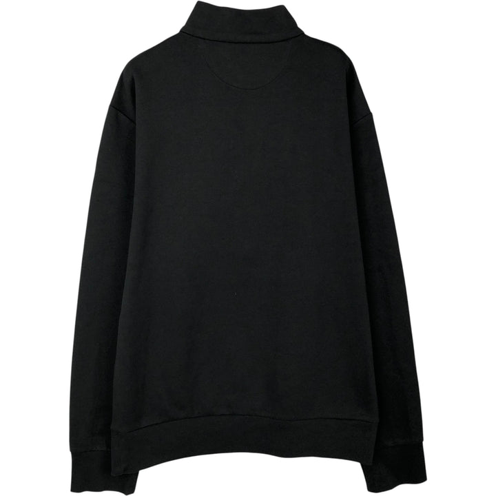 Ralph Lauren POLO RALPH LAUREN Half-zip sweatshirt, sweatshirt, men's size L polyester black type Vintage Second Hand