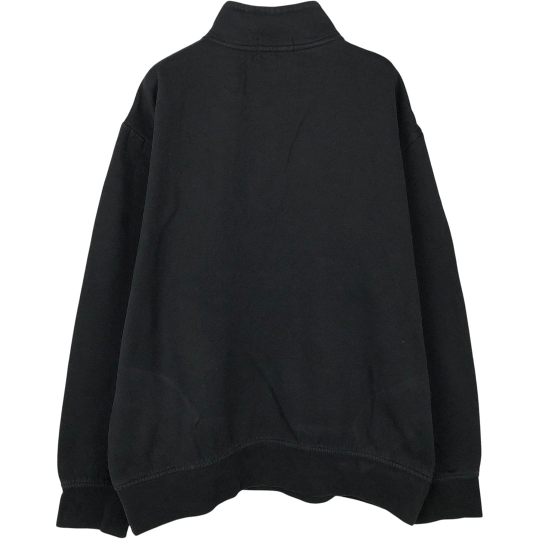 Ralph Lauren POLO RALPH LAUREN Half-Zip Sweatshirt, Men's XL cotton black type Vintage Second Hand
