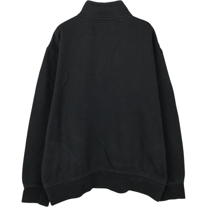 Ralph Lauren POLO RALPH LAUREN Half-Zip Sweatshirt, Men's XL cotton black type Vintage Second Hand