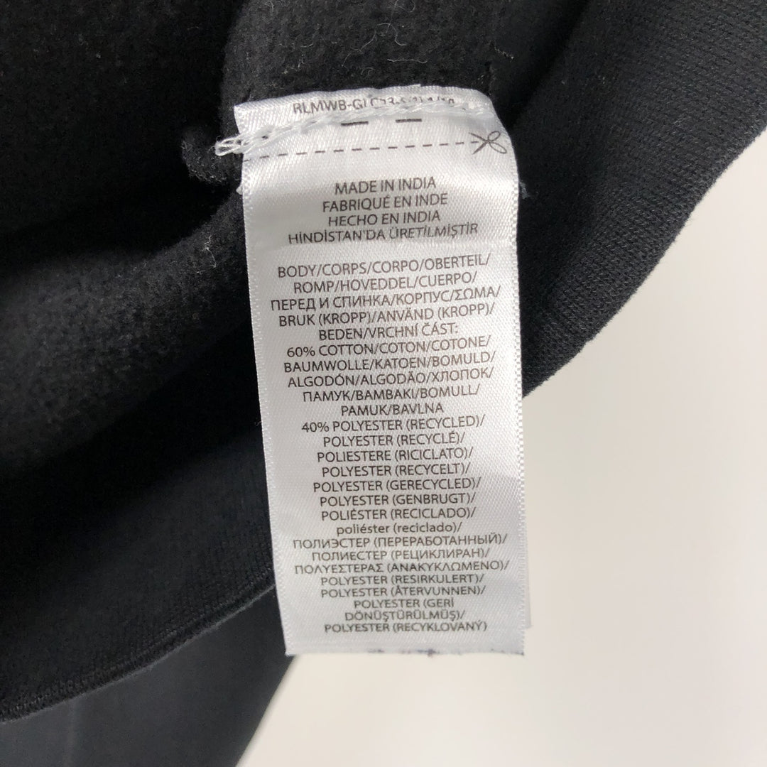 Ralph Lauren POLO RALPH LAUREN Half-Zip Sweatshirt, Men's XL cotton black type Vintage Second Hand