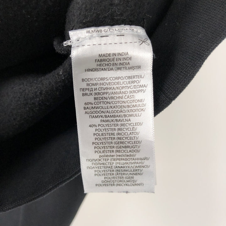 Ralph Lauren POLO RALPH LAUREN Half-Zip Sweatshirt, Men's XL cotton black type Vintage Second Hand