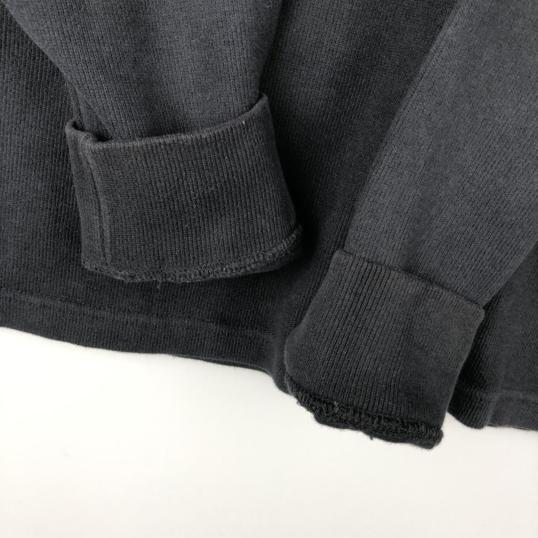 Ralph Lauren POLO by Ralph Lauren Half-Zip Sweatshirt, Men's M cotton black type Vintage Second Hand
