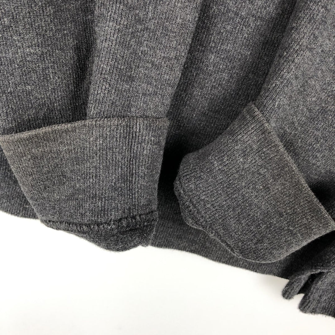 Ralph Lauren POLO by Ralph Lauren Half-Zip Sweatshirt, Men's M cotton Charcoal Vintage Second Hand