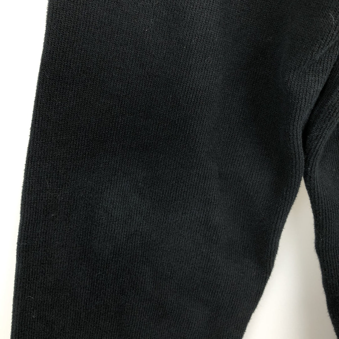 Ralph Lauren POLO RALPH LAUREN Half-zip sweatshirt, sweatshirt, men's size L cotton black type Vintage Second Hand