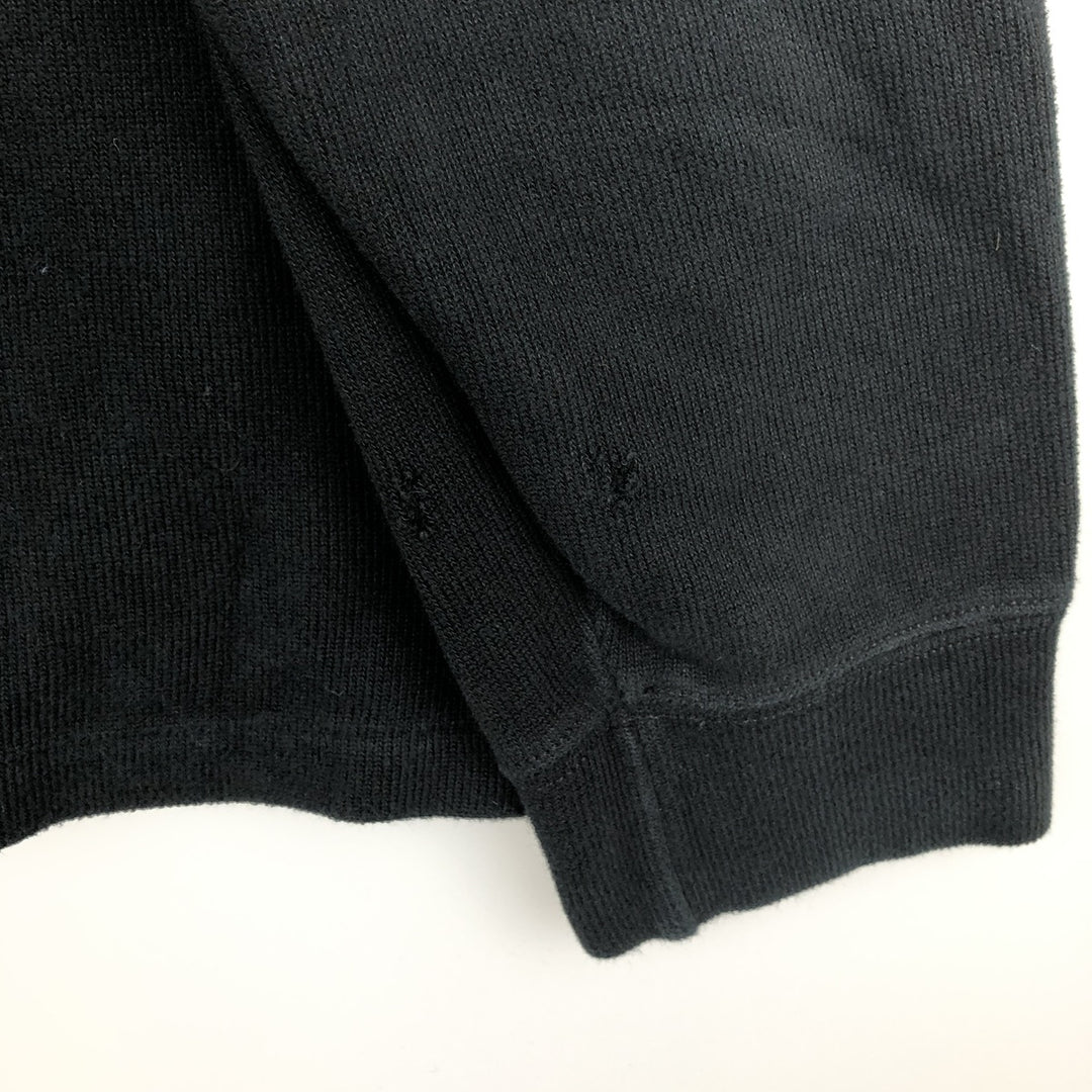 Ralph Lauren POLO RALPH LAUREN Half-zip sweatshirt, sweatshirt, men's size L cotton black type Vintage Second Hand