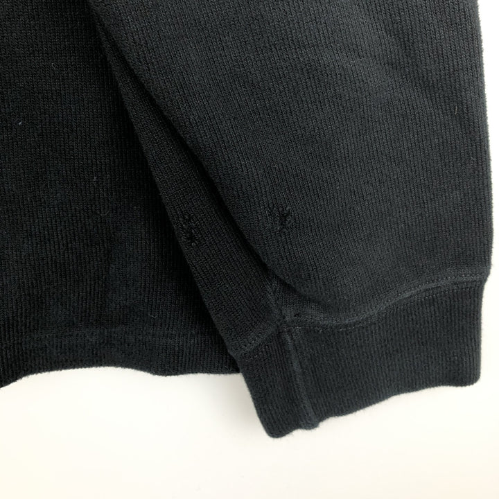 Ralph Lauren POLO RALPH LAUREN Half-zip sweatshirt, sweatshirt, men's size L cotton black type Vintage Second Hand