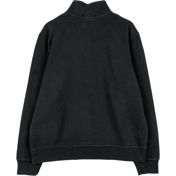 Ralph Lauren POLO by Ralph Lauren Half-Zip Sweatshirt, Men's XL cotton black type Vintage Second Hand