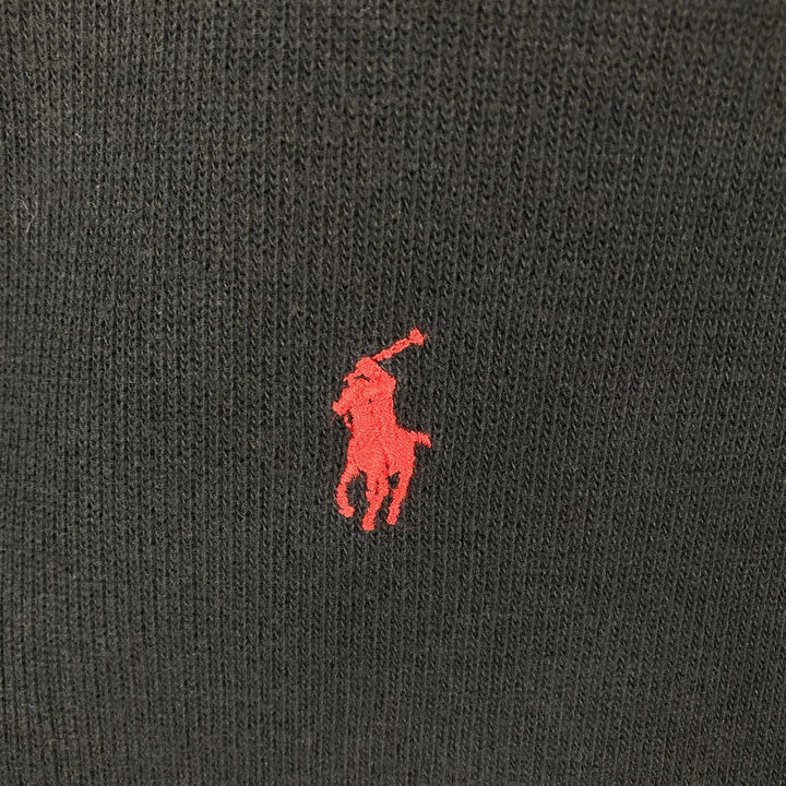 Ralph Lauren POLO by Ralph Lauren Half-Zip Sweatshirt, Men's XL cotton black type Vintage Second Hand