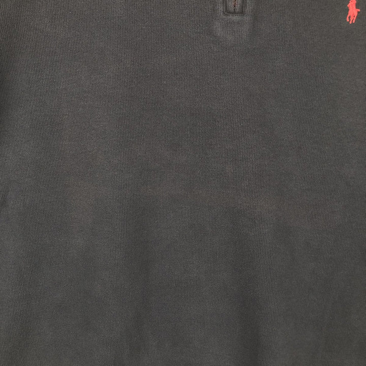Ralph Lauren POLO by Ralph Lauren Half-Zip Sweatshirt, Men's XL cotton black type Vintage Second Hand
