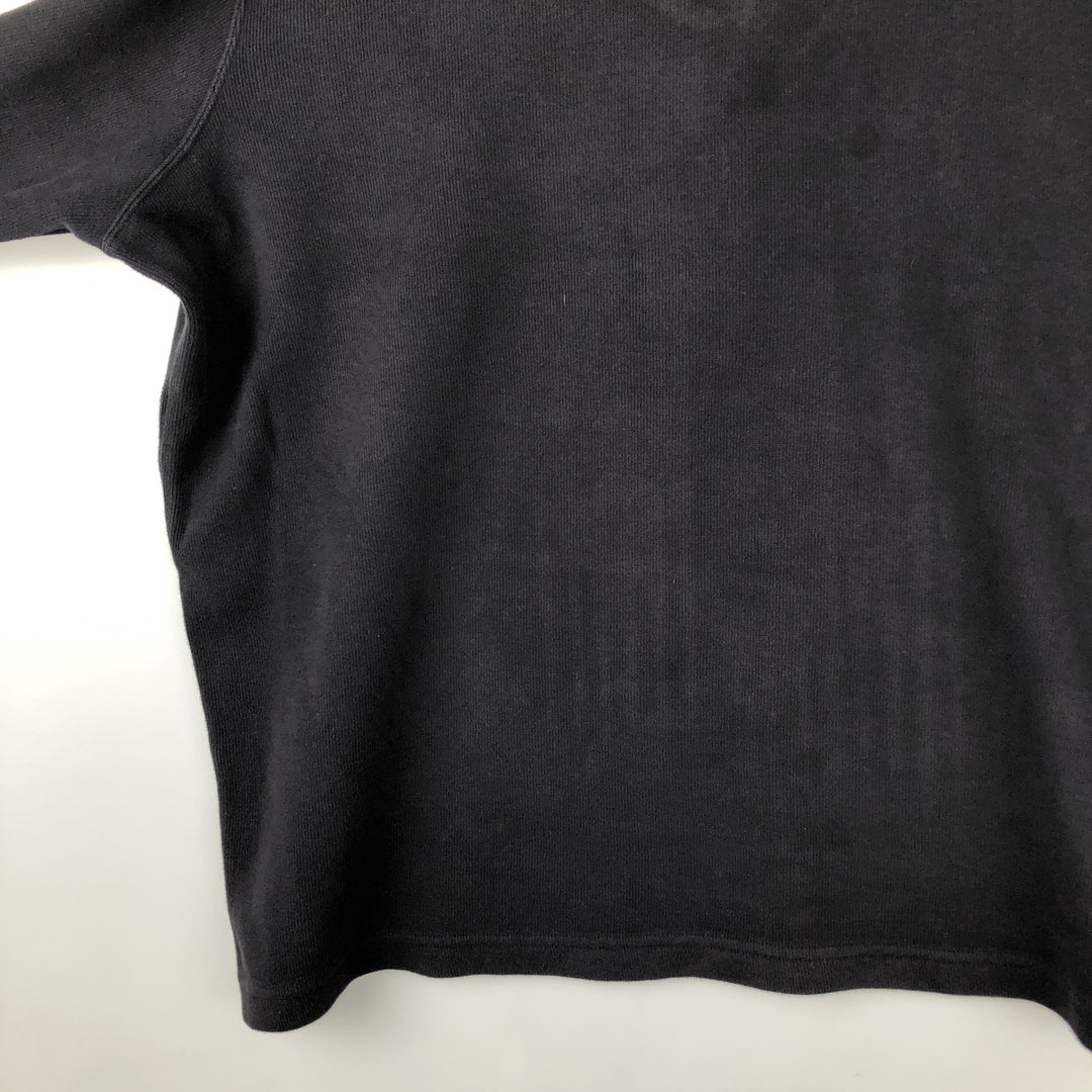 Ralph Lauren POLO by Ralph Lauren Half-Zip Sweatshirt, Men's XXL cotton navy blue type Vintage Second Hand