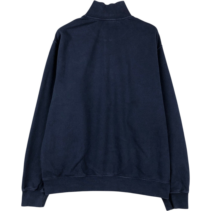 2000'S Nike Half-Zip Sweatshirt (Men's Size L) cotton navy blue type Vintage Second Hand
