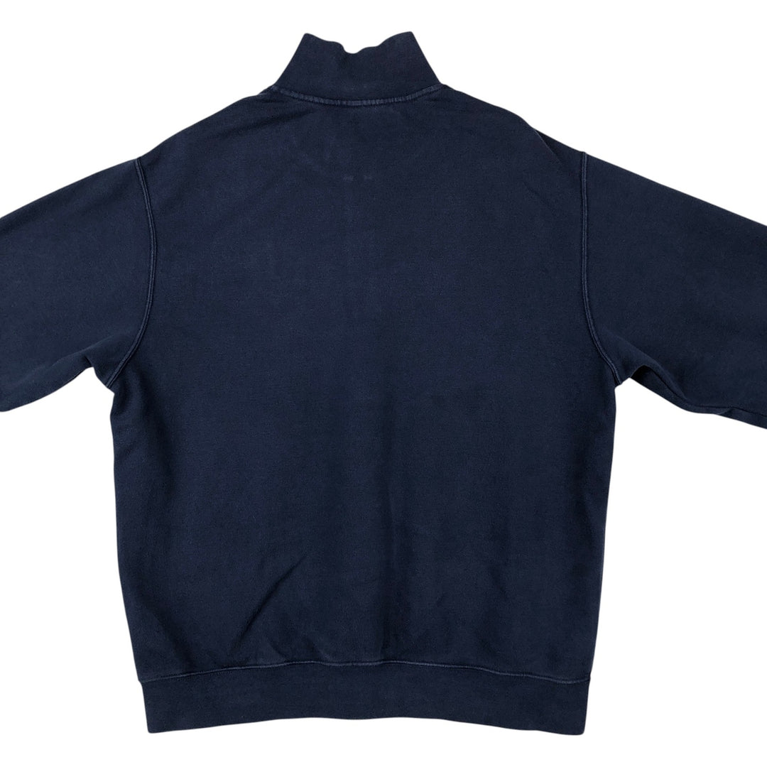 2000'S Nike Half-Zip Sweatshirt (Men's Size L) cotton navy blue type Vintage Second Hand