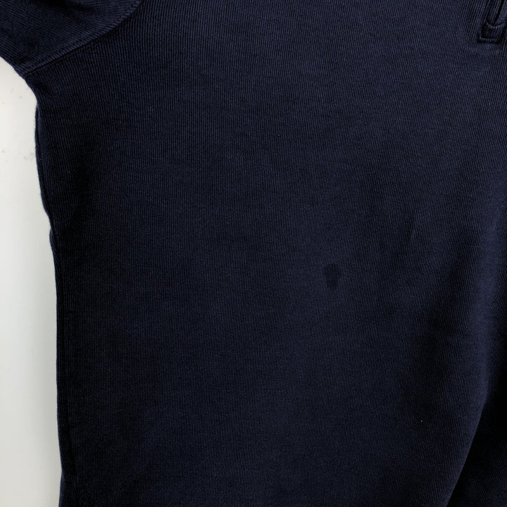 Ralph Lauren POLO RALPH LAUREN ESTATE RIB half-zip sweatshirt, sweatshirt, men's size L cotton navy blue type Vintage Second Hand
