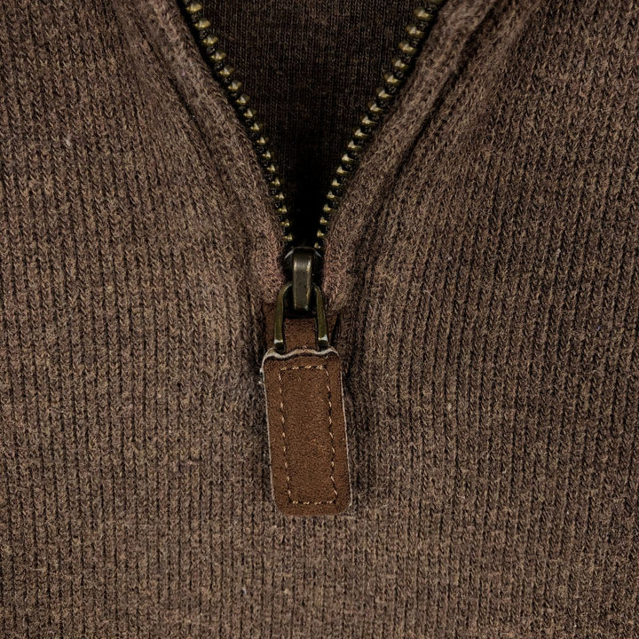 Ralph Lauren POLO RALPH LAUREN Half-zip sweatshirt, sweatshirt, men's size L cotton brown type Vintage Second Hand