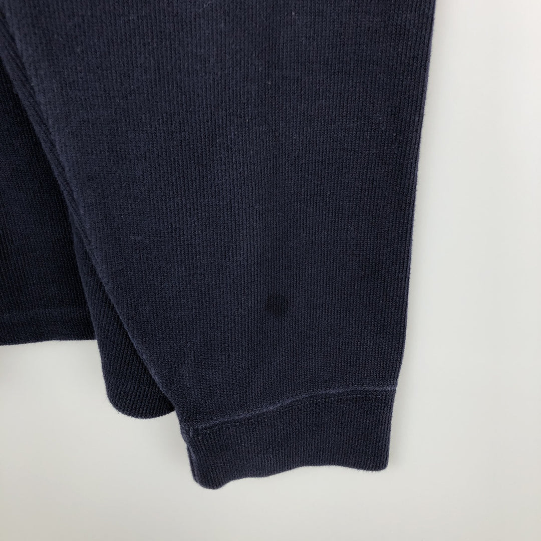 Ralph Lauren POLO by Ralph Lauren Half-Zip Sweatshirt, Men's XL cotton navy blue type Vintage Second Hand