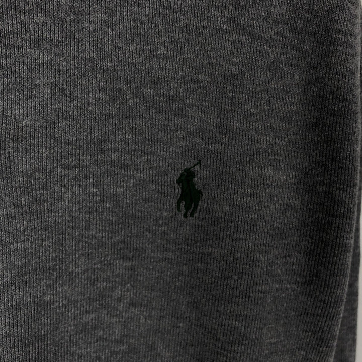 Ralph Lauren POLO RALPH LAUREN Half-zip sweatshirt, sweatshirt, men's size L cotton gray type Vintage Second Hand