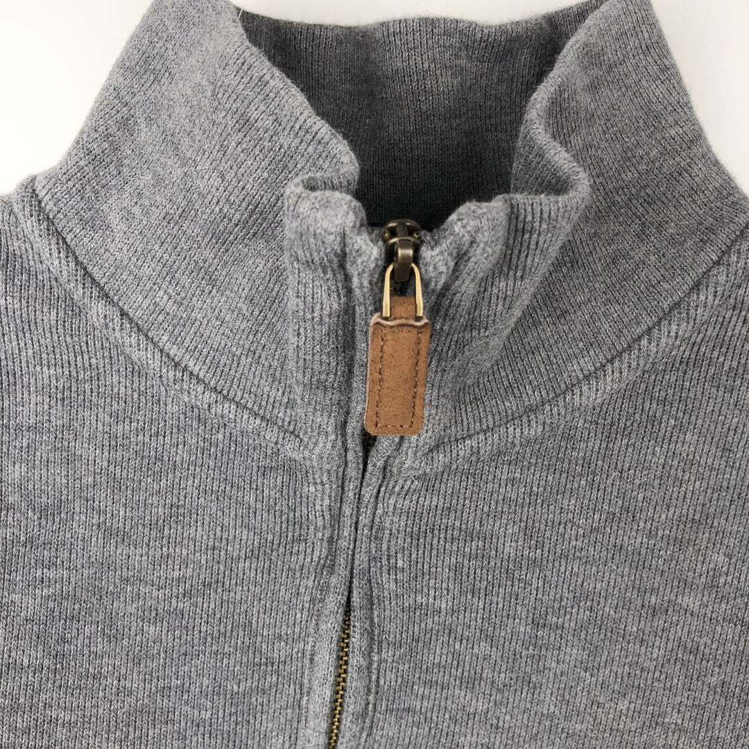 Ralph Lauren POLO RALPH LAUREN Half-zip sweatshirt, sweatshirt, men's size L cotton gray type Vintage Second Hand