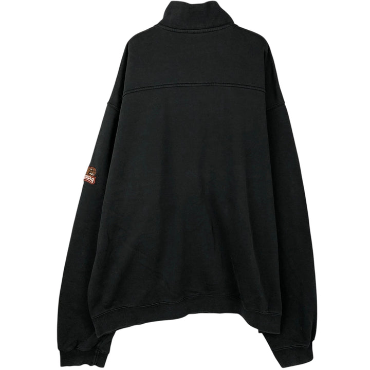 2000'S Nike Half-Zip Sweatshirt, Men's Size XXL (approx.) cotton black type Vintage Second Hand