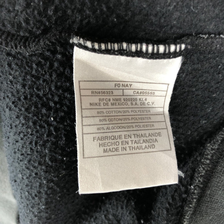 2000'S Nike Half-Zip Sweatshirt, Men's Size XXL (approx.) cotton black type Vintage Second Hand