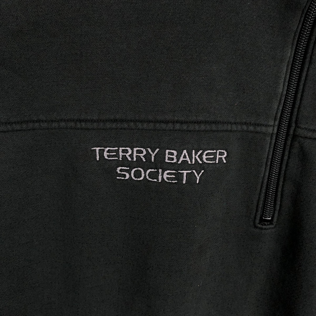 2000'S Nike Half-Zip Sweatshirt, Men's Size XXL (approx.) cotton black type Vintage Second Hand