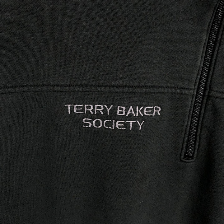 2000'S Nike Half-Zip Sweatshirt, Men's Size XXL (approx.) cotton black type Vintage Second Hand