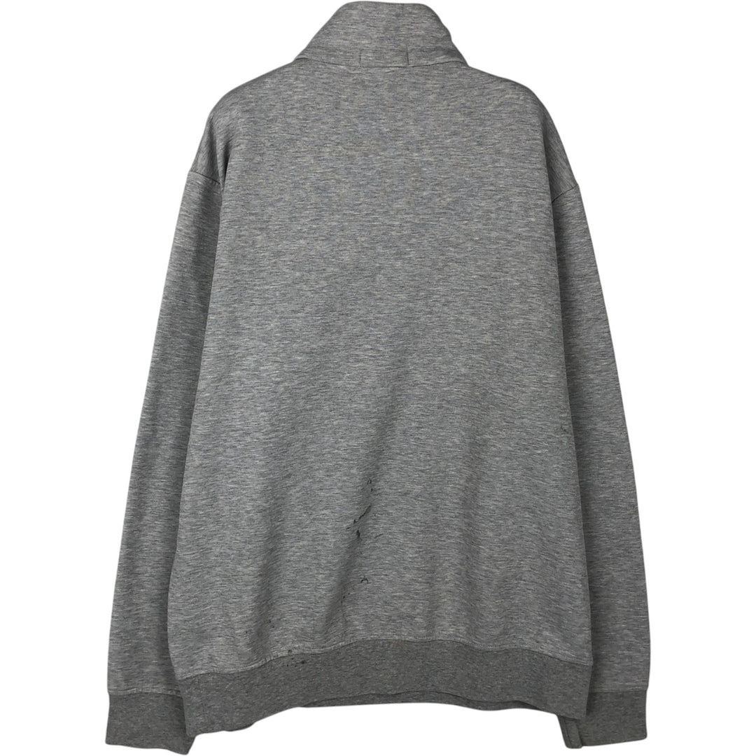 Ralph Lauren POLO RALPH LAUREN Half-zip sweatshirt, sweatshirt, men's size L polyester gray type Vintage Second Hand