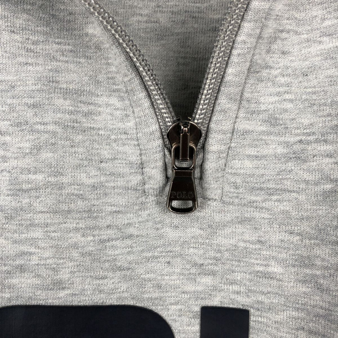 Ralph Lauren POLO RALPH LAUREN Half-zip sweatshirt, sweatshirt, men's size L polyester gray type Vintage Second Hand