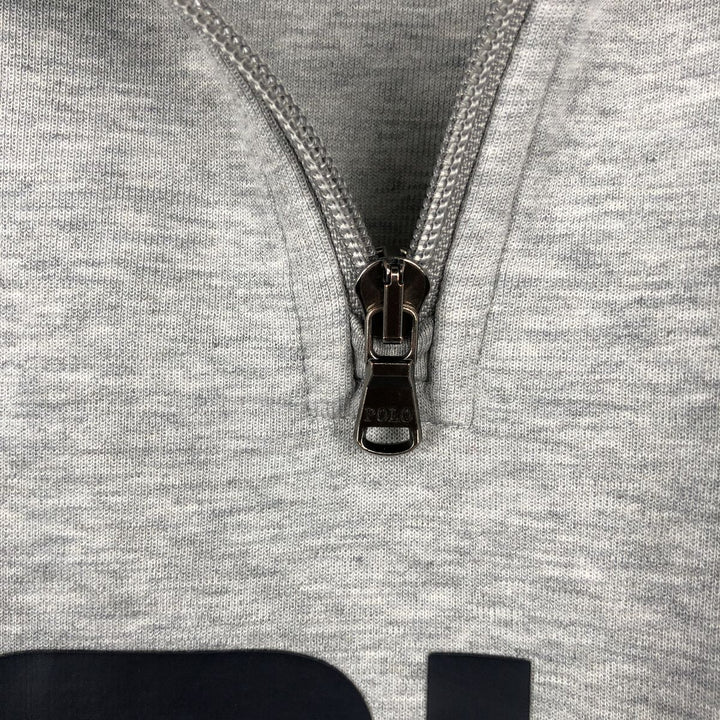 Ralph Lauren POLO RALPH LAUREN Half-zip sweatshirt, sweatshirt, men's size L polyester gray type Vintage Second Hand