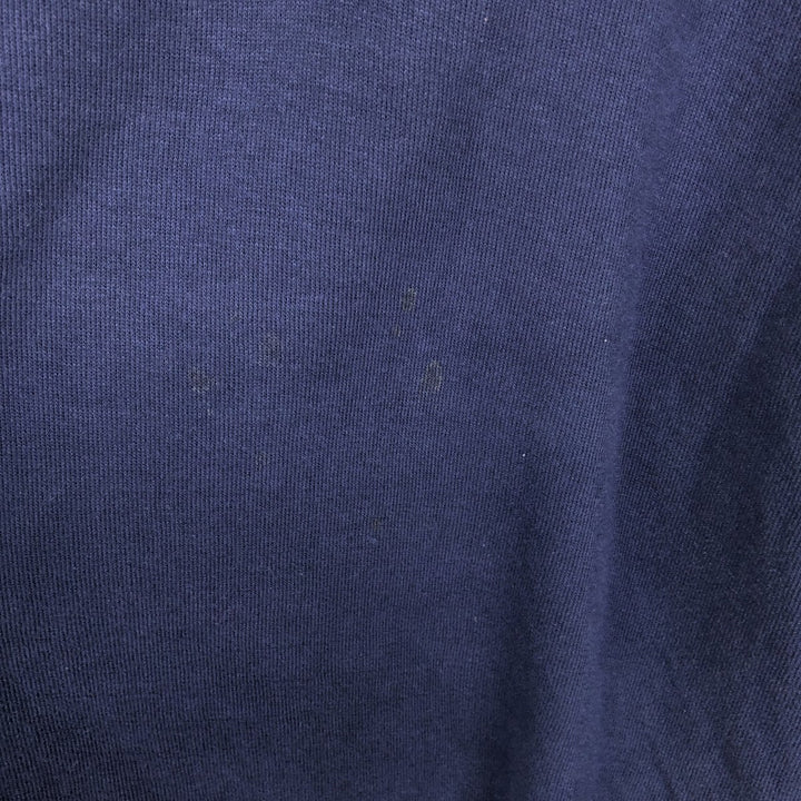 Ralph Lauren ESTATE RIB Rib Knit Half-Zip Sweatshirt (Men's Size XL) cotton navy blue type Vintage Second Hand