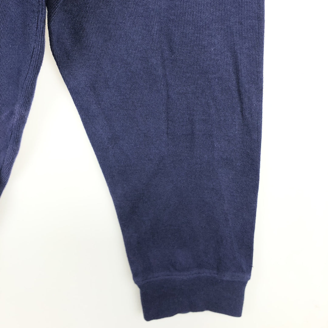 Ralph Lauren ESTATE RIB Rib Knit Half-Zip Sweatshirt (Men's Size XL) cotton navy blue type Vintage Second Hand