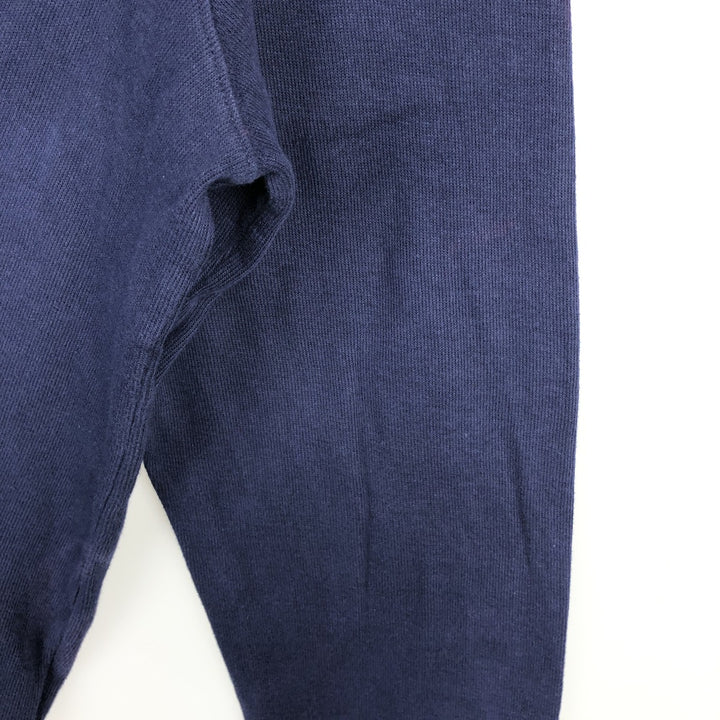 Ralph Lauren ESTATE RIB Rib Knit Half-Zip Sweatshirt (Men's Size XL) cotton navy blue type Vintage Second Hand