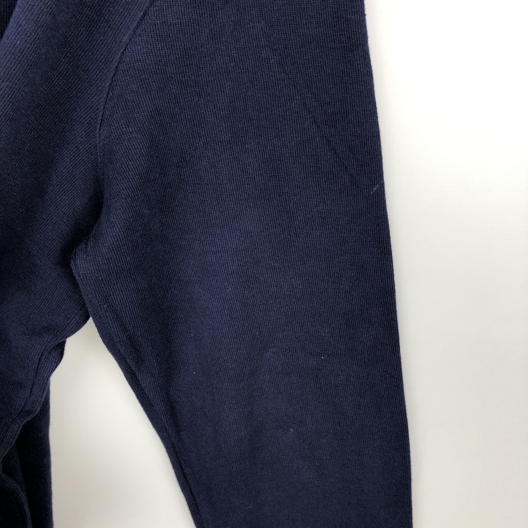 Ralph Lauren ESTATE RIB Rib Knit Half-Zip Sweatshirt (Men's Size XL) cotton navy blue type Vintage Second Hand